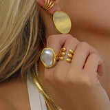 Charis Gold Parel Ring