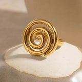 Christy Spiral Gold Ring