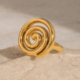 Christy Spiral Gold Ring
